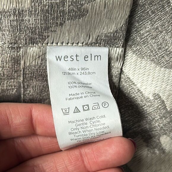 West Elm Ikat Shine Panel Curtain Set - Picture 6 of 8